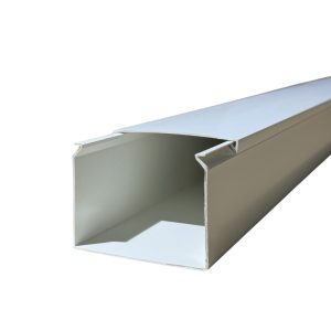 LISTWA DO UKŁADANIA KABLI PCV KORYTKO TUNEL KANAŁ KABLOWY 80x60 biały